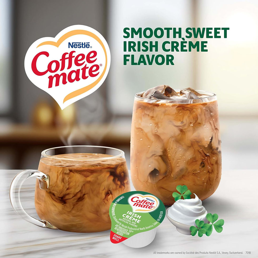 Thumbnail: Wholesale Nestle Coffee mate Irish Creme concentrated liquid coffee creamer singles, 180 count non-dairy tubs