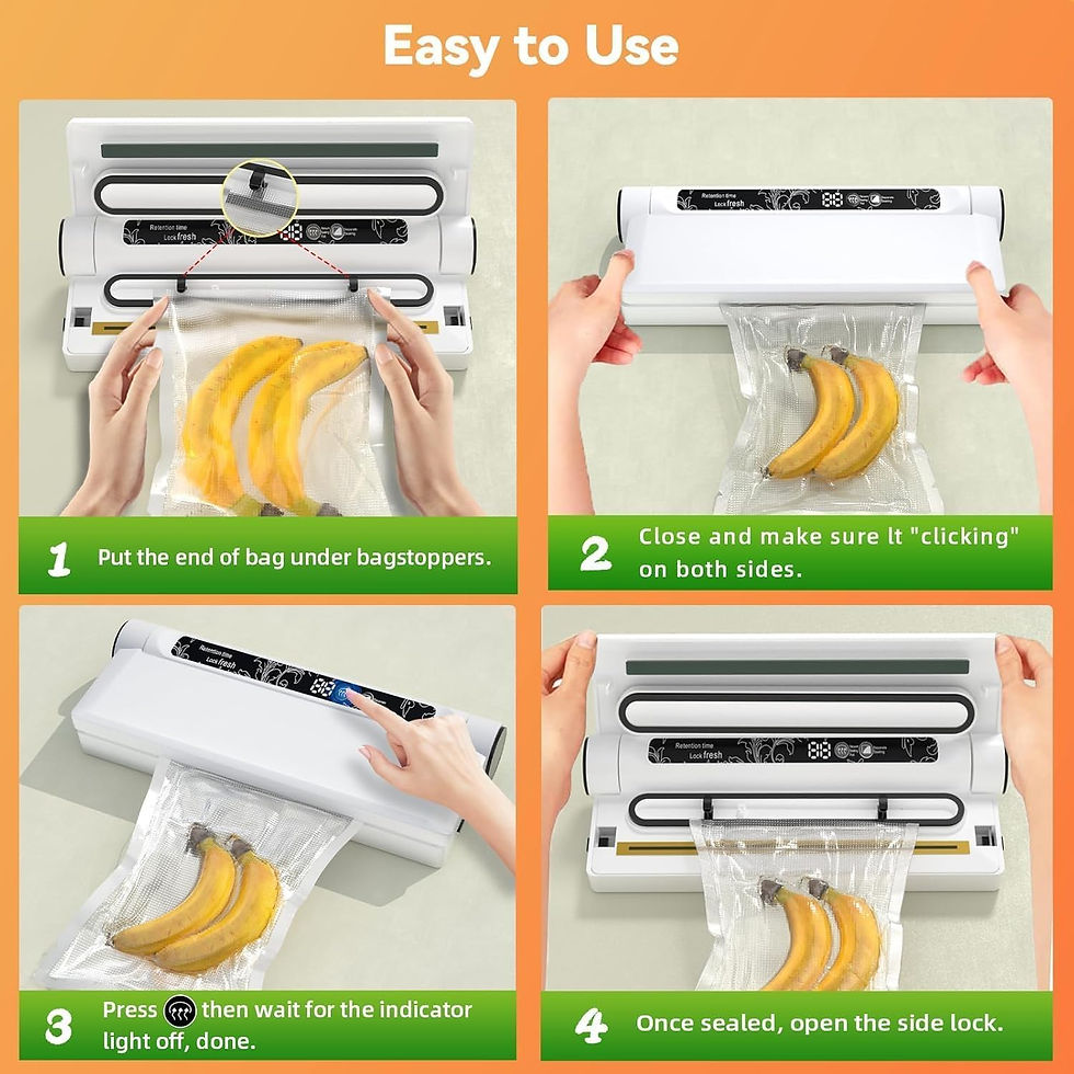 Wholesale Food Vacuum Sealer Machine – 75KPA Strong Suction, Dry/Wet Modes, with 20 Vacuum Seal Bags