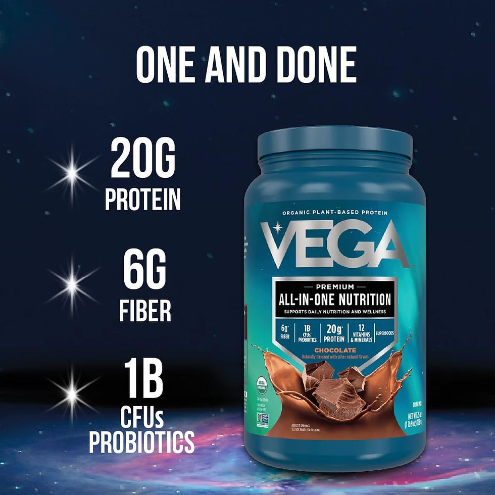 Thumbnail: Wholesale Vega All-in-One Organic Chocolate Nutrition Shake Powder, 20g Plant-Based Protein, 42 Servings, Vegan & Gluten Free