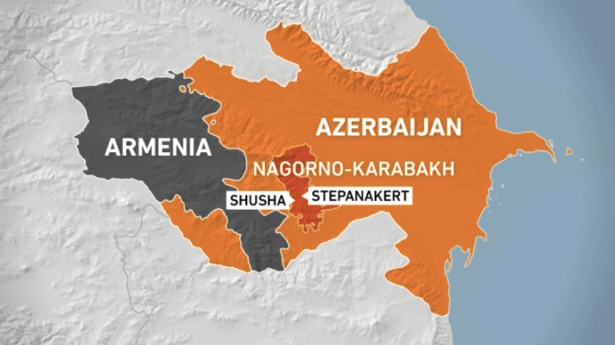 Nagorno-Karabakh is recognised internationally as being part of Azerbaijan, but its population is mostly ethnic Armenian [Al Jazeera)