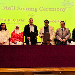 MOU signing ceremony between MIE-SPPU and Hope Qatar