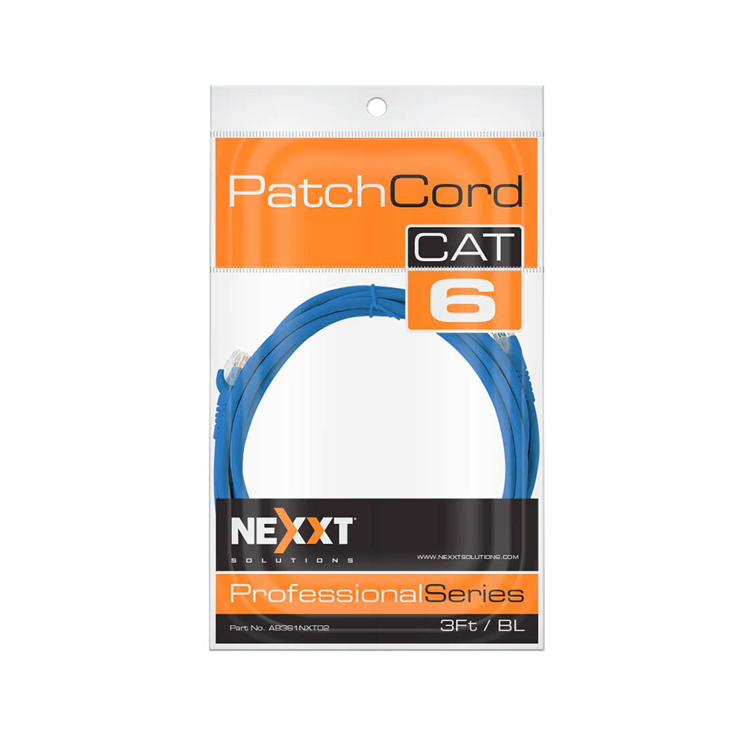 Cable Patch Cord NEXXT Professional Series CAT6 3FT / 0.91M