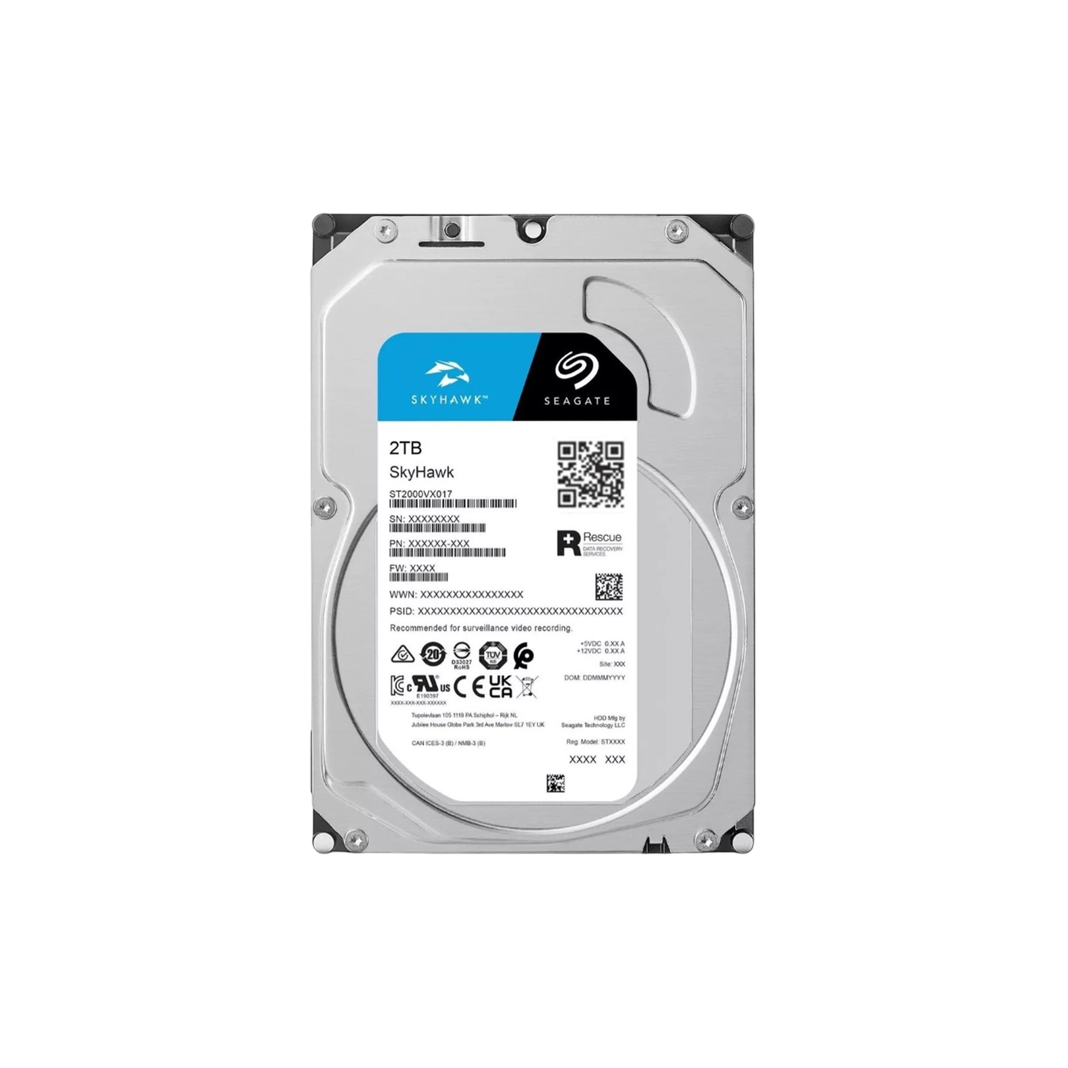 Disco Duro HDD 2TB Seagate SkyHawk Nuevo