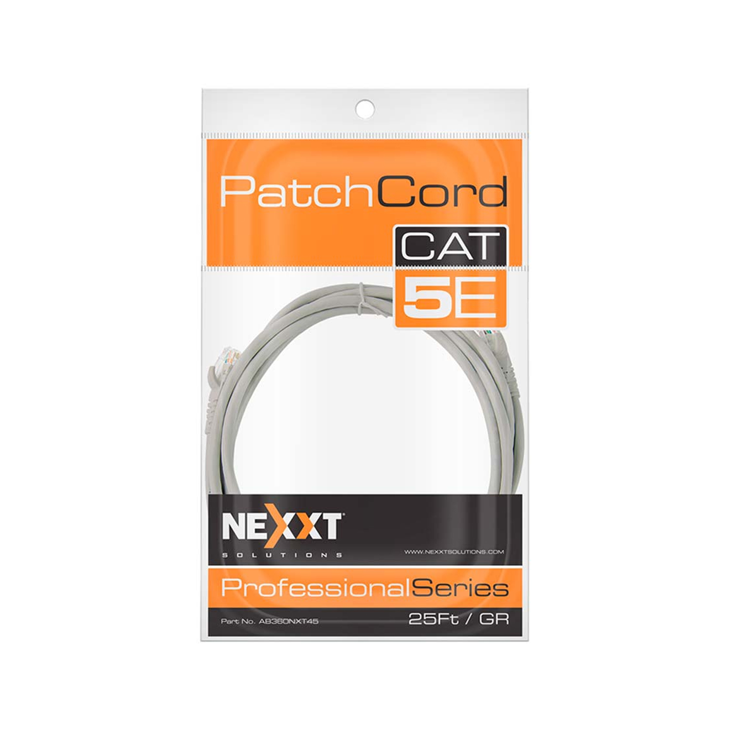 Cable Patch Cord NEXXT Professional Series CAT5e 25FT / 8M