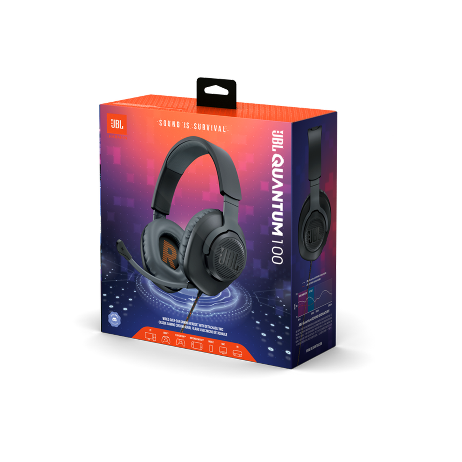 Audifono JBL Quantum 100 Gaming Black