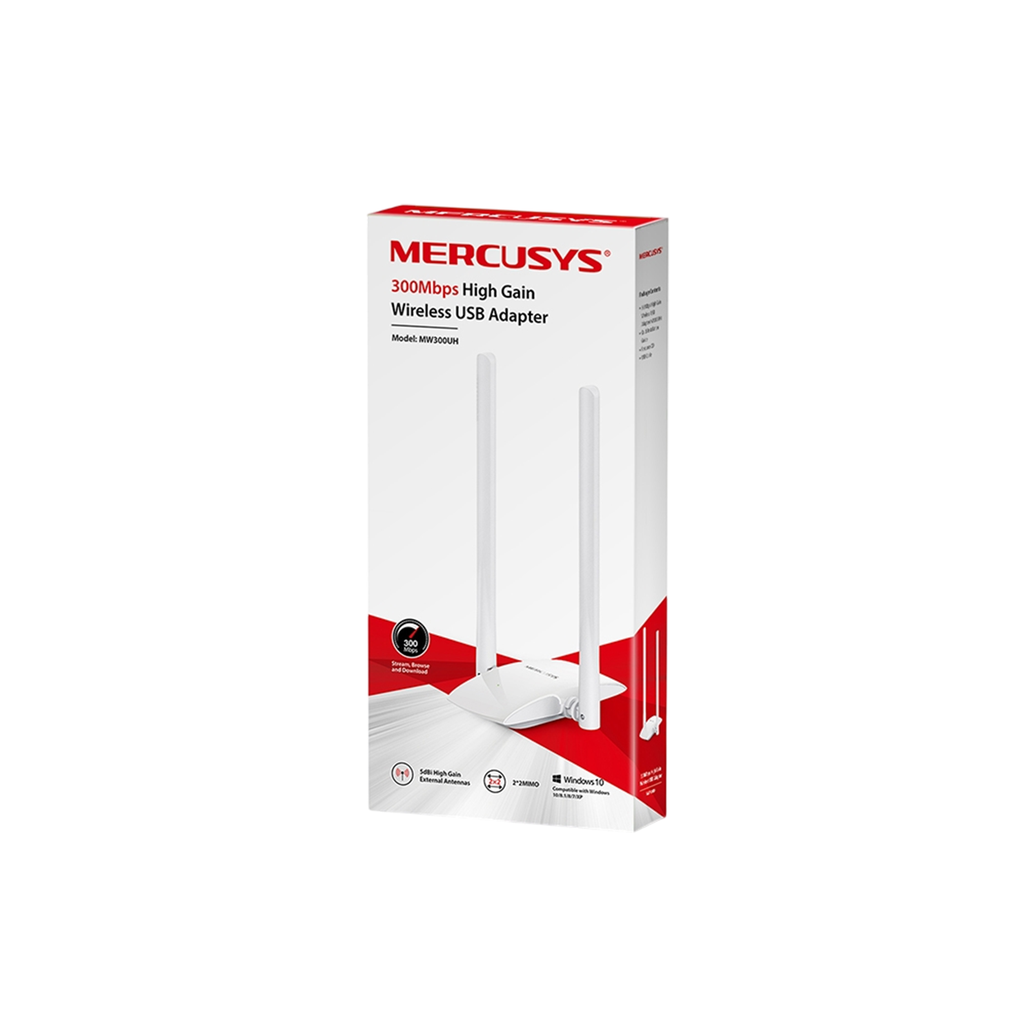 Adaptador Mercusys MW300UH 300Mbps High Power