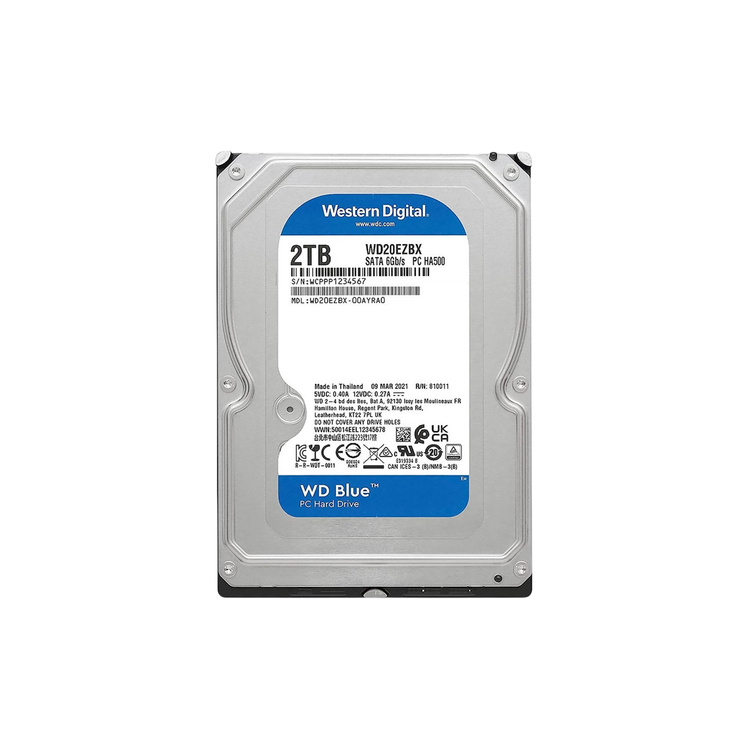 Disco Duro HDD 2TB Western Digital Blue Nuevo