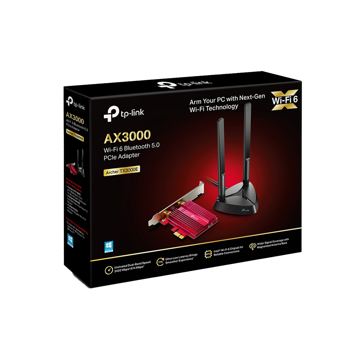 Tarjeta De Red Tp-Link Tx3000e Gigabit PCI-E WiFi 6 + Bluetooth