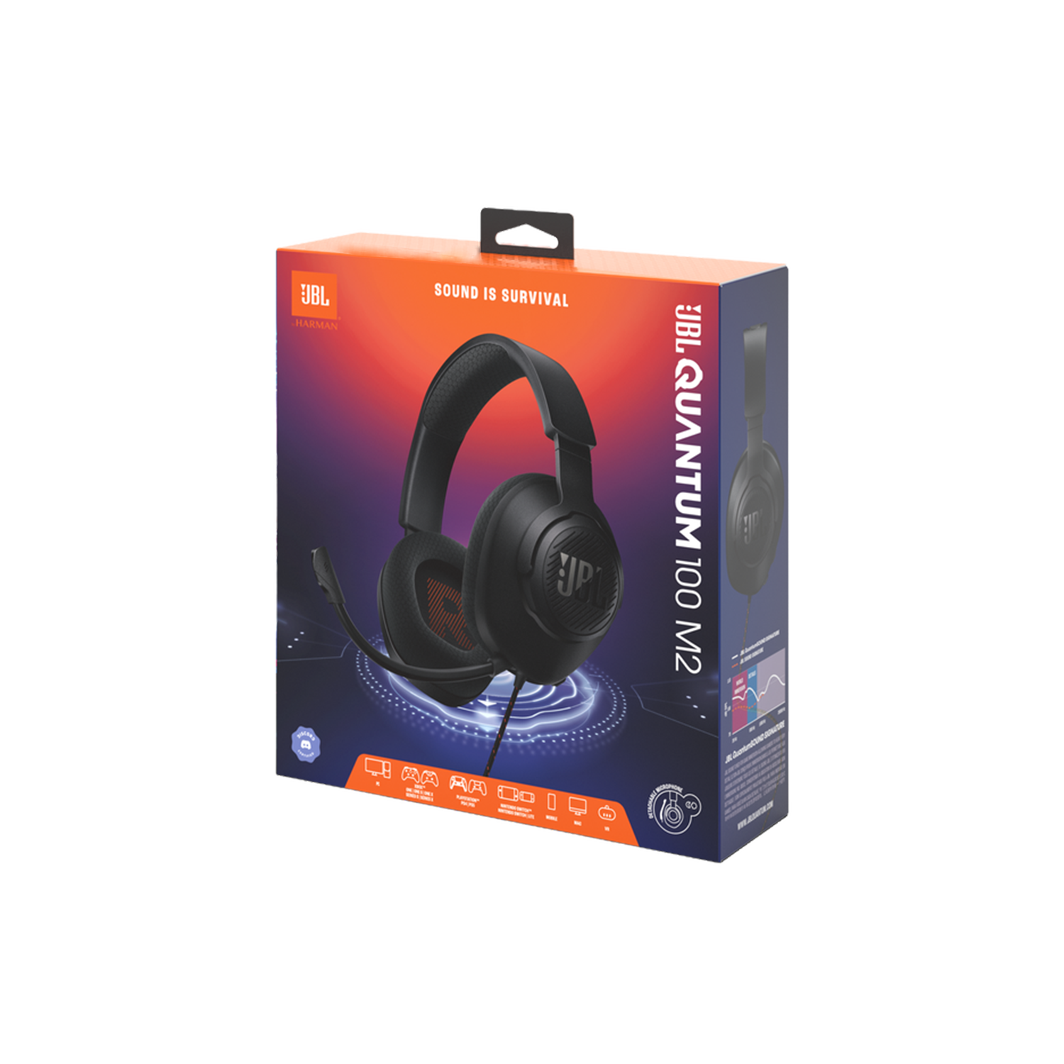 Audifono JBL Quantum 100 M2 Gaming Black