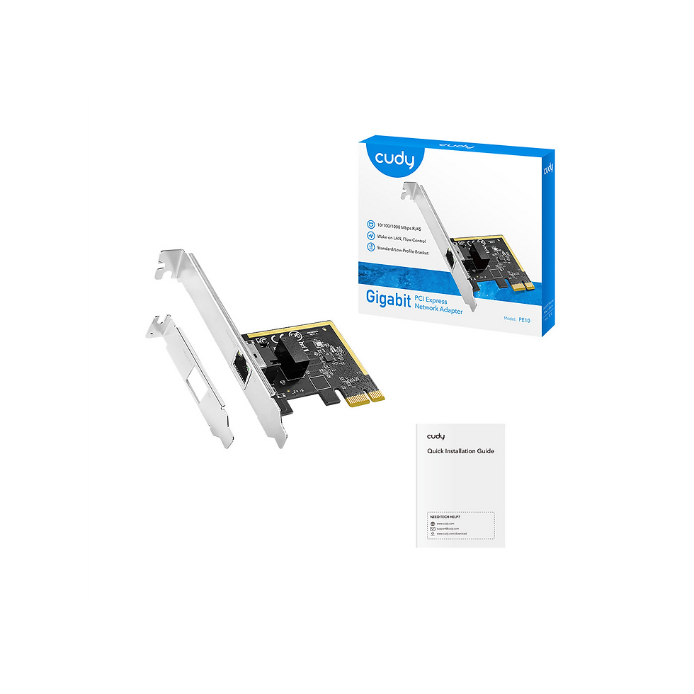 Miniatura: Tarjeta de red Cudy PE10 PCI Express Gigabit