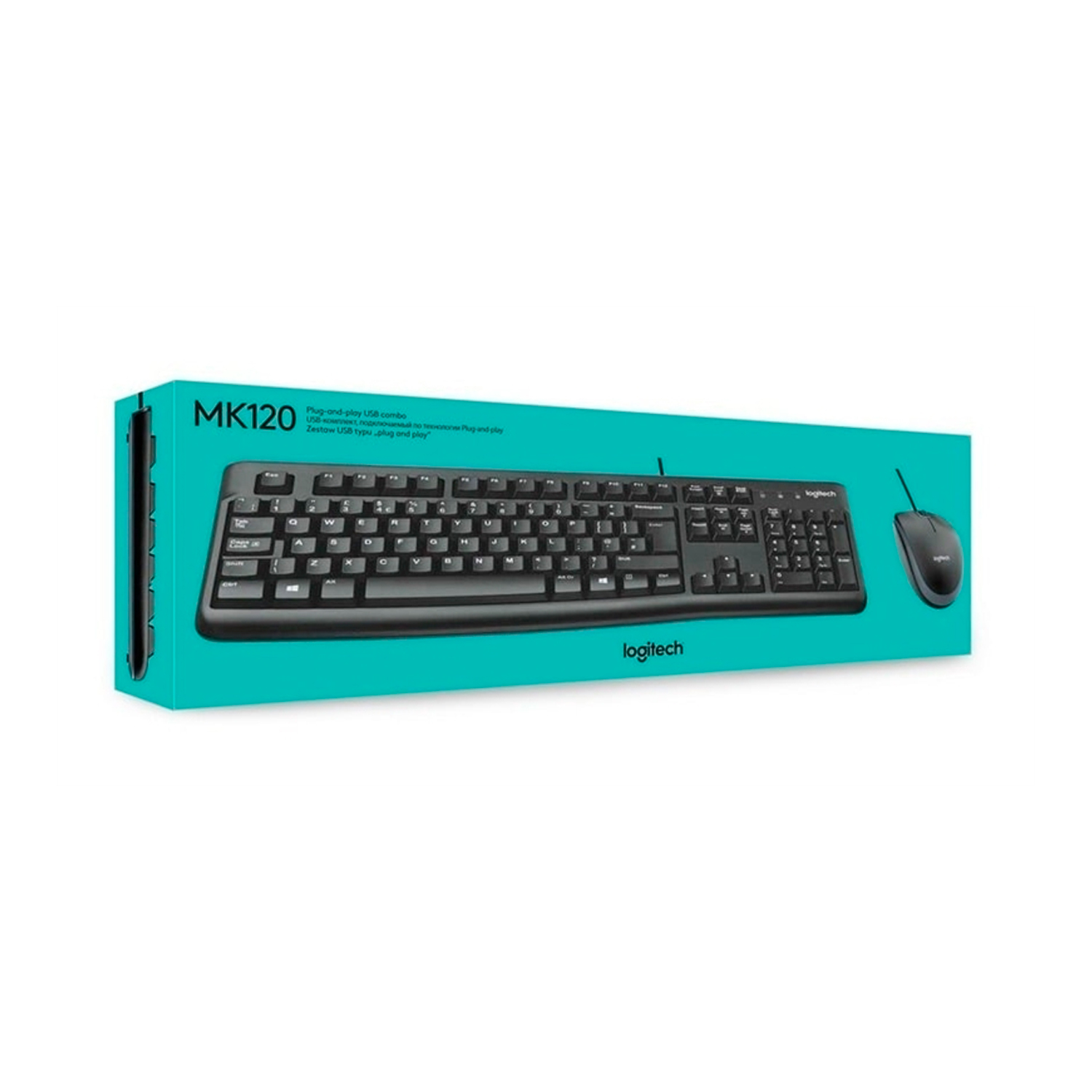 Combo Teclado y Mouse Logitech MK120 USB