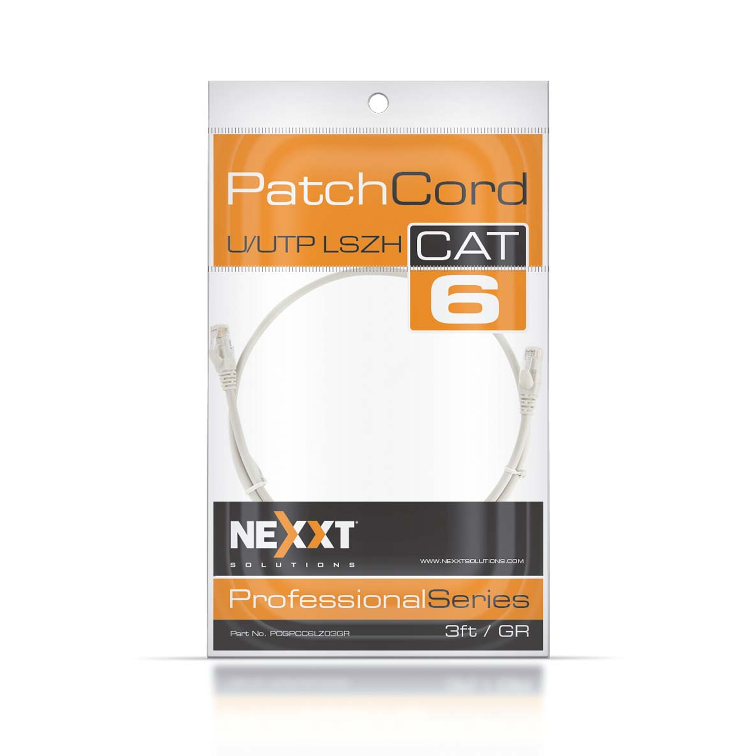 Cable Patch Cord NEXXT Professional Series LSZH CAT6A 3FT / 0.91M
