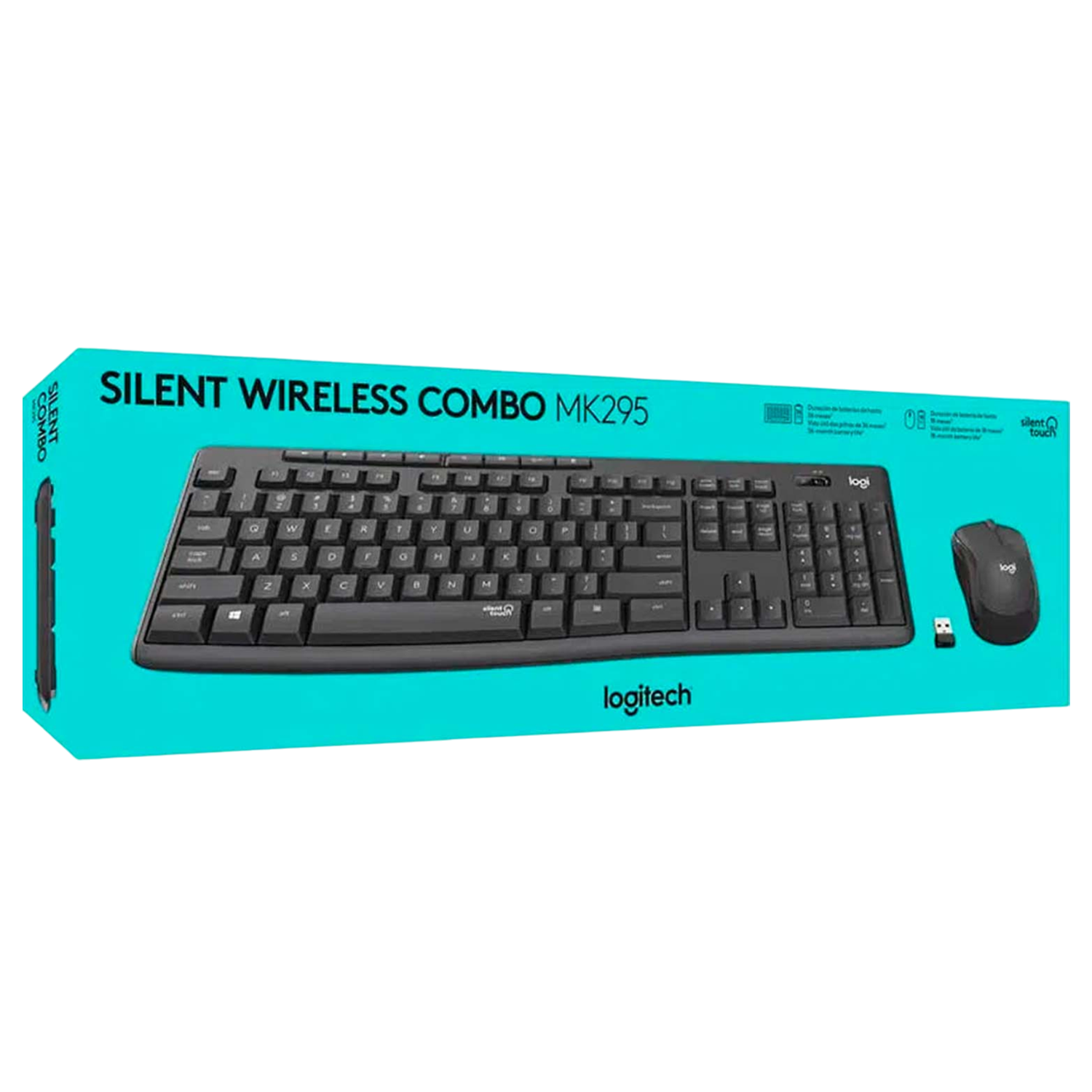 Combo Teclado y Mouse Logitech MK295 Silent Inalambrico