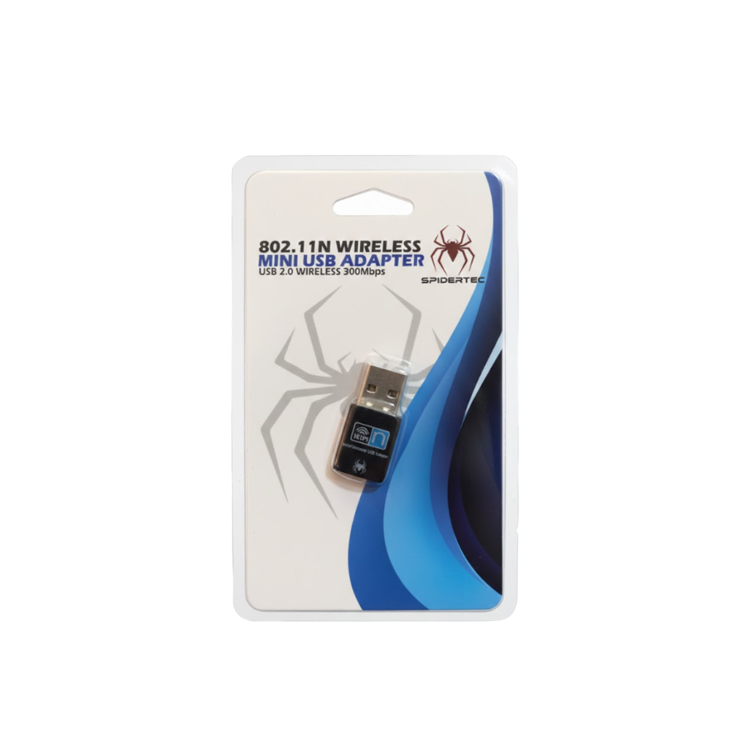 Receptor SpiderTec WiFi USB 2.0 300Mbps