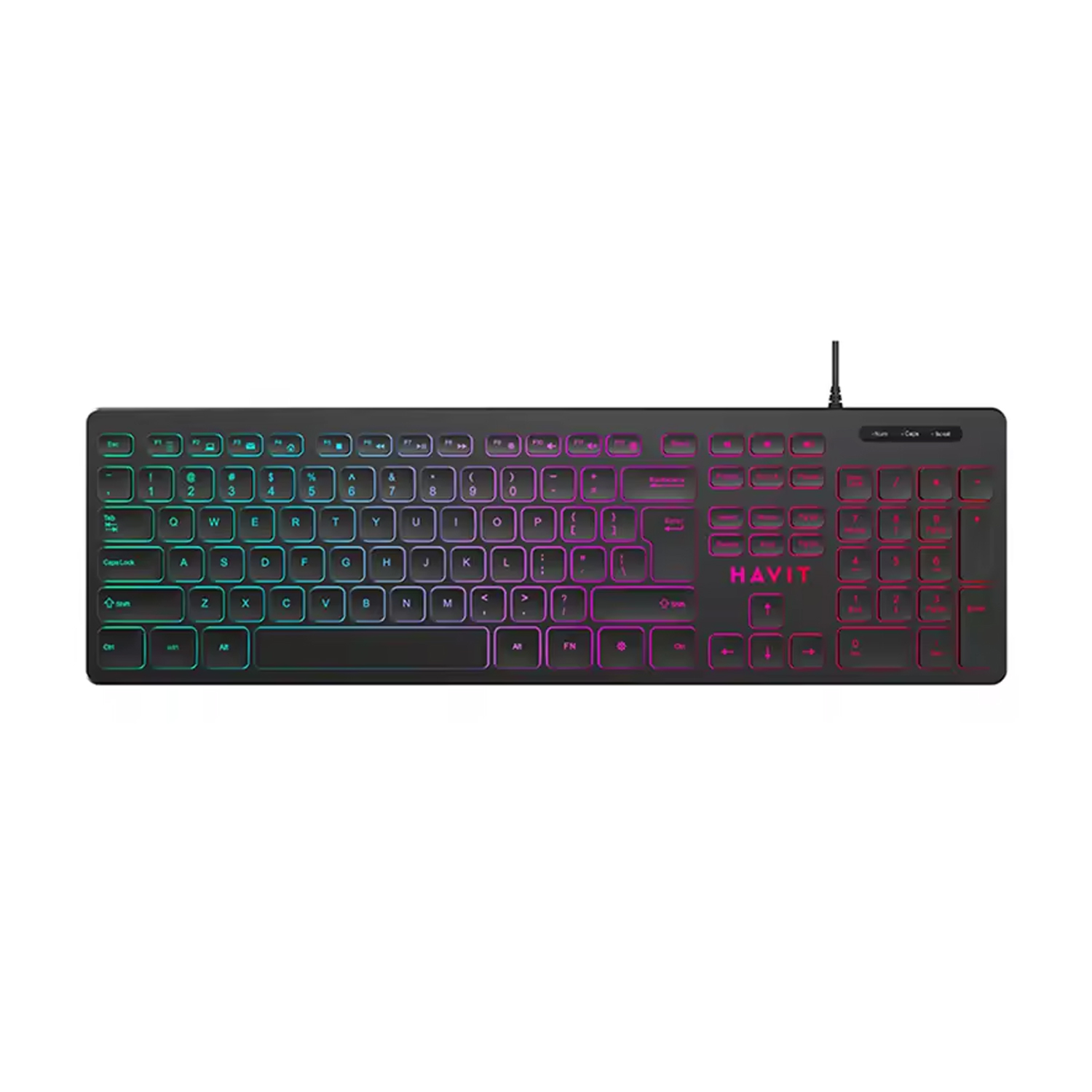 Teclado Havit KB660L Gamer RGB