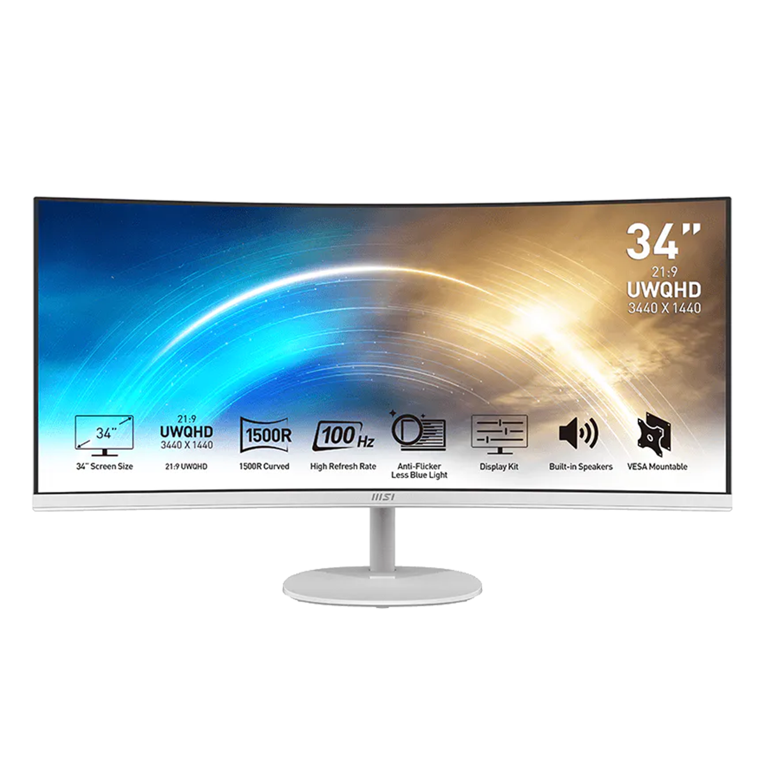 Monitor MSI 34" Curve PRO MP341 CQW