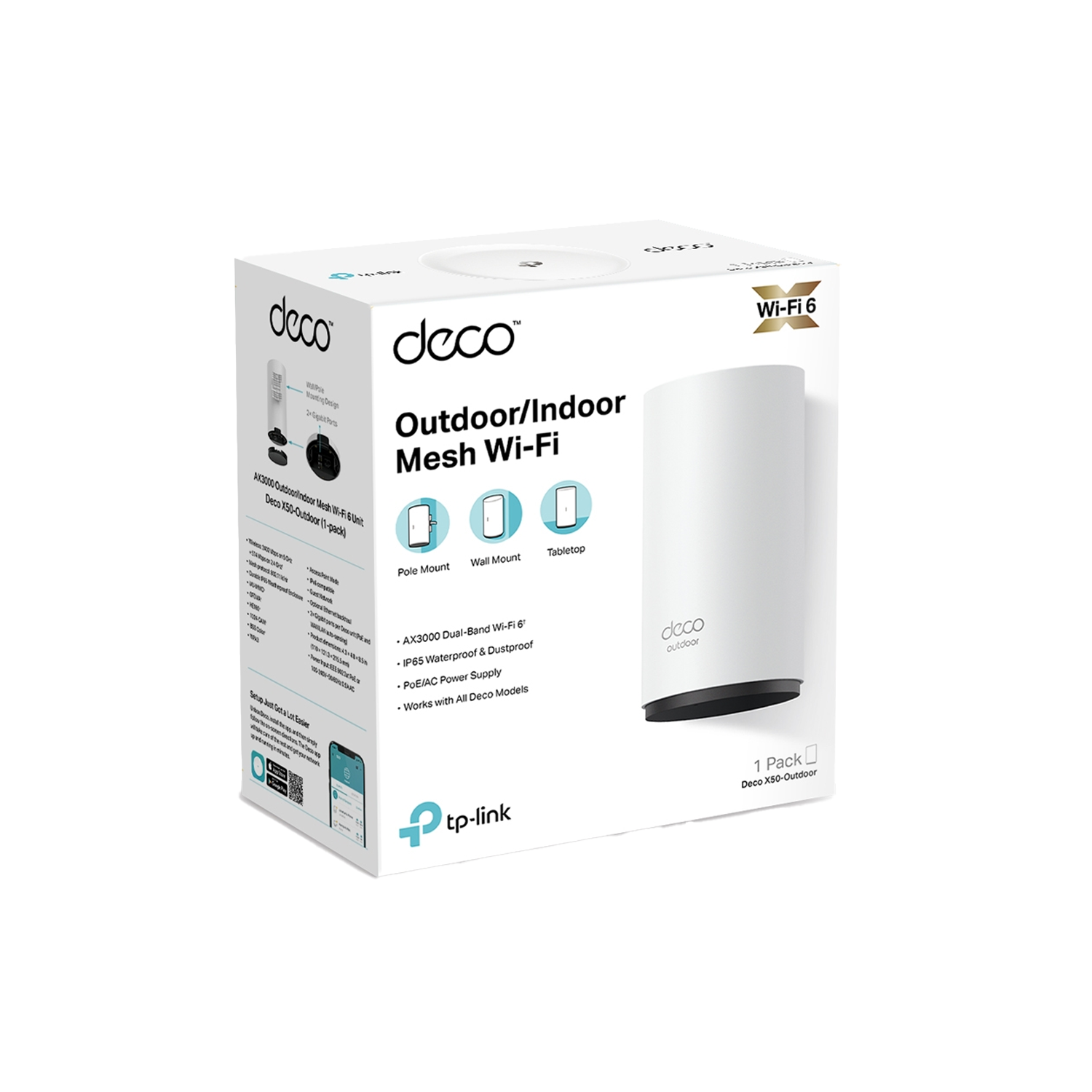 Router Tp-Link Deco X50 Outdoor (1 Pack) AX3000 WiFi 6