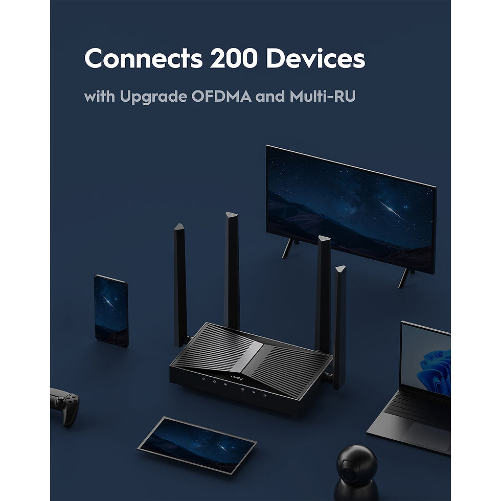 Miniatura: Router Cudy WR3600 BE3600 WiFi 7