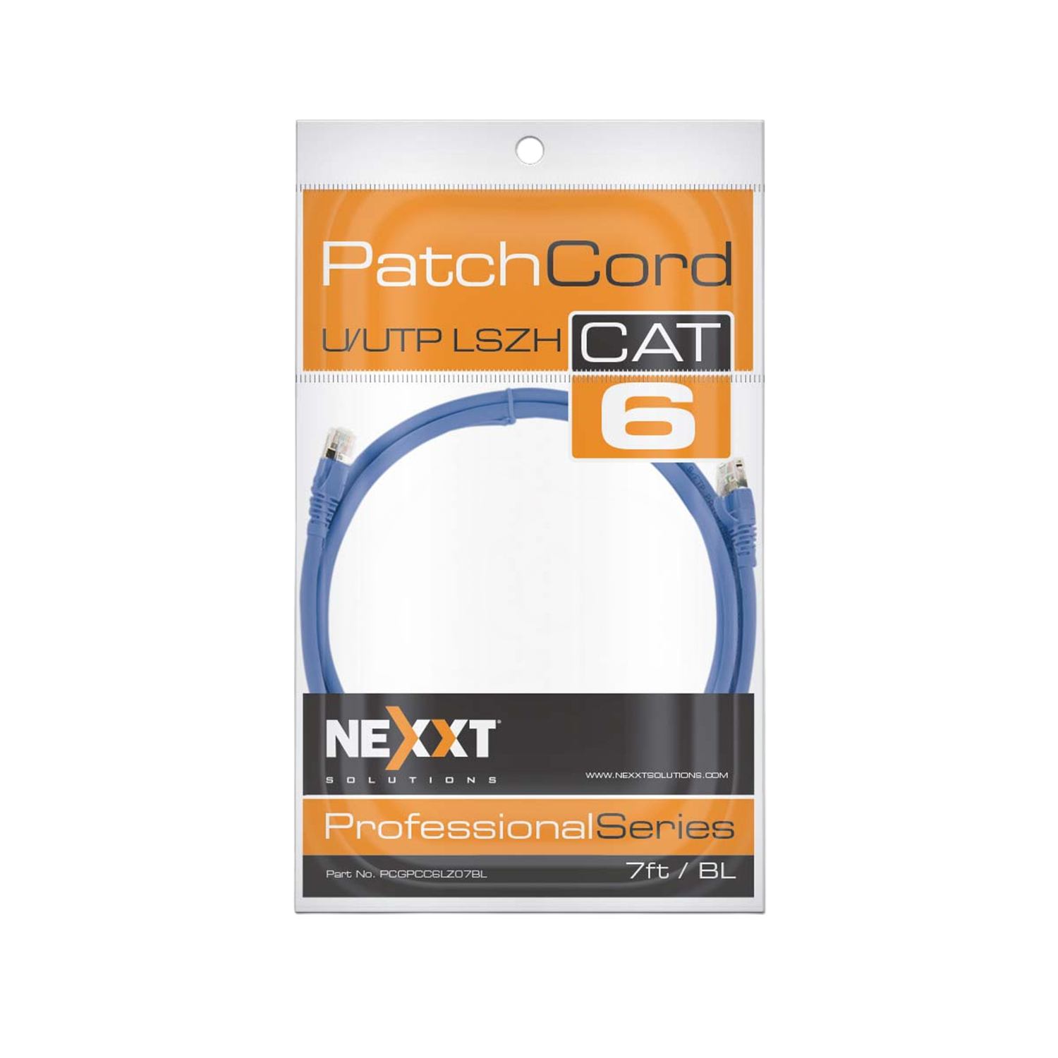 Cable Patch Cord NEXXT Professional Series CAT6A 7FT / 2M