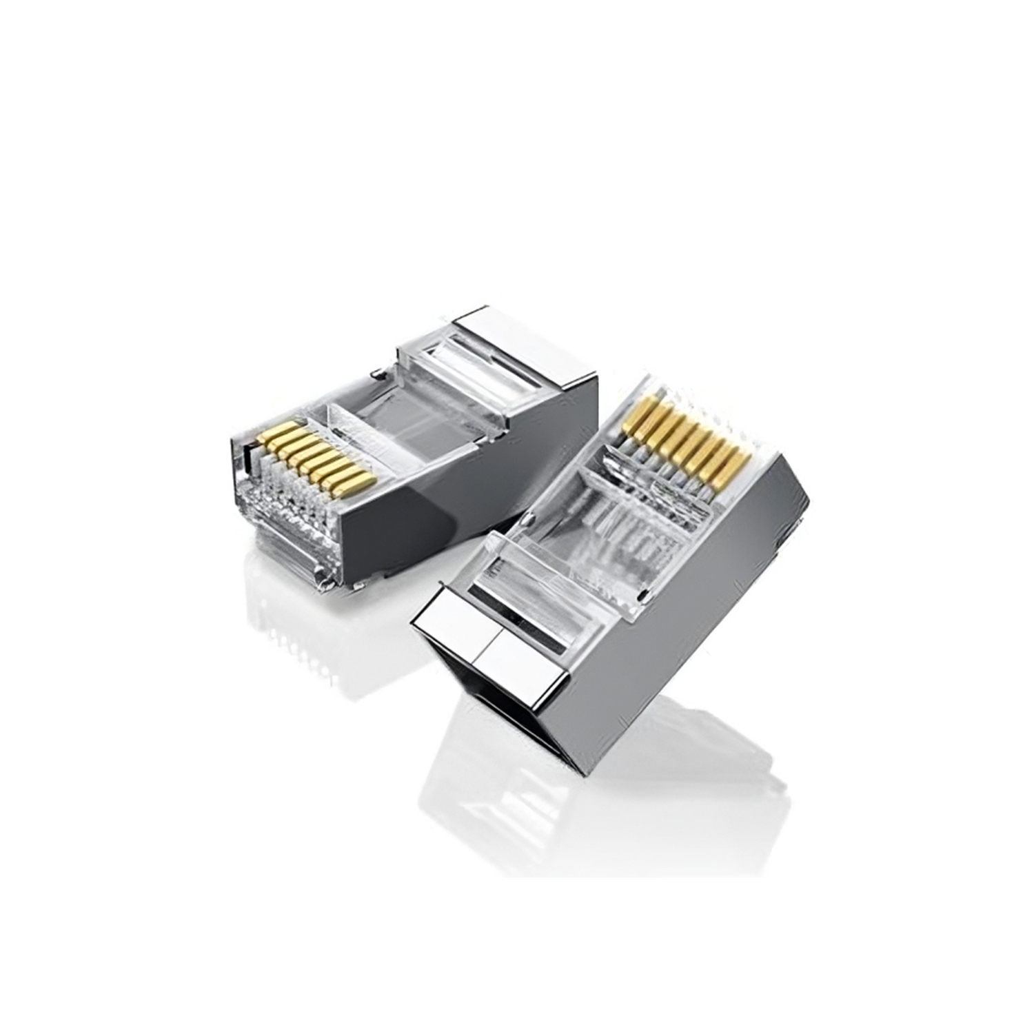 Conectores Blindados RJ45 CAT5E 100 unidades