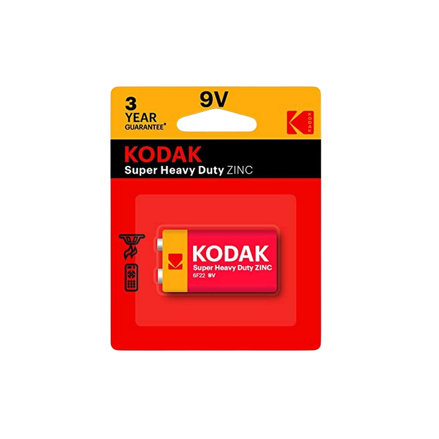 Bateria Kodak 9V Super Heavy Duty