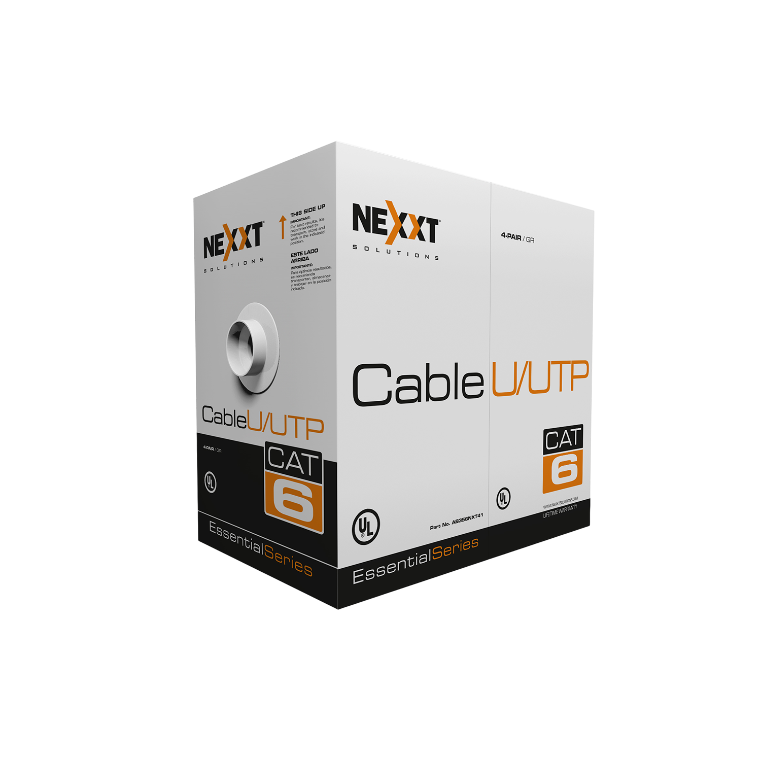 Bobina de Cable UTP Nexxt CAT6 para Interior 100 Metros AB356NXT41