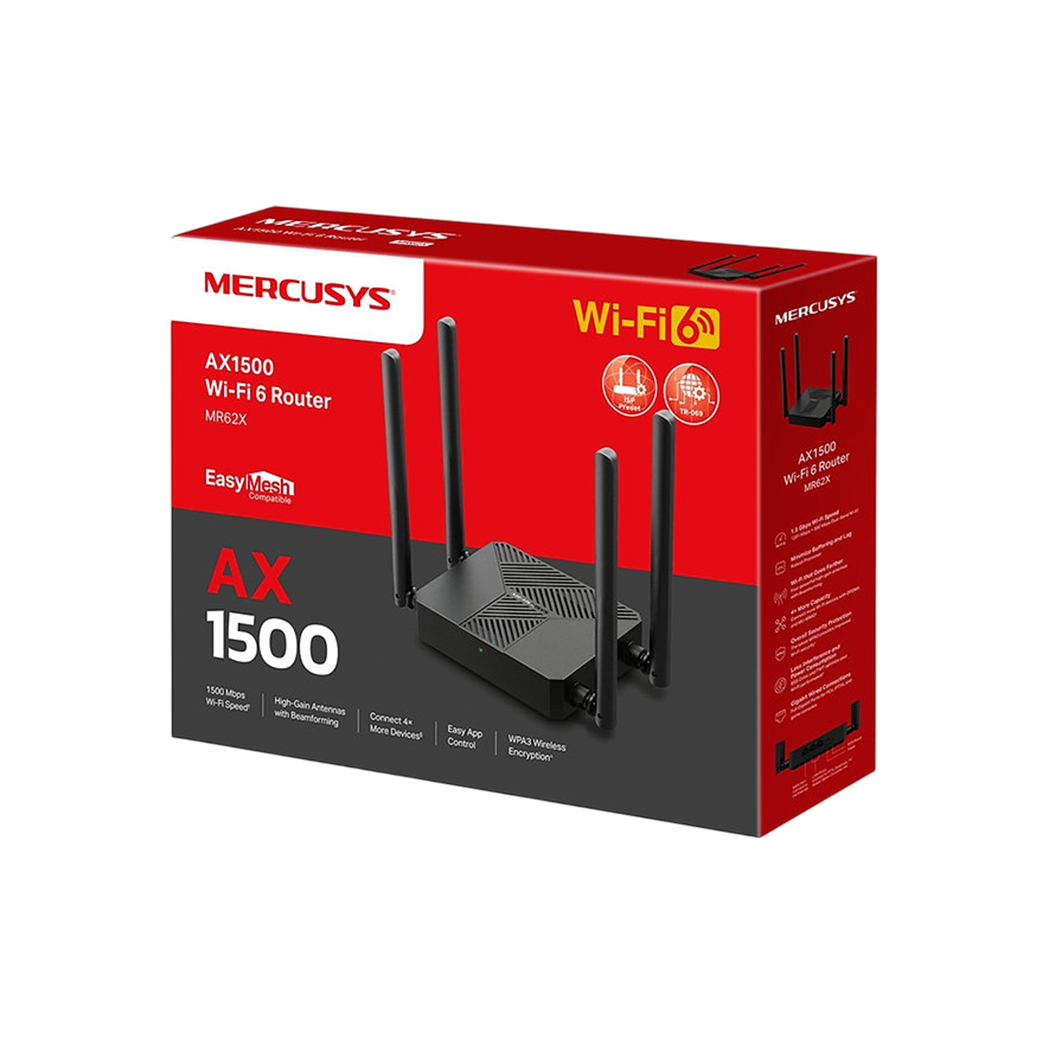 Router Mercusys MR62X AX1500 WiFi 6 Dual Band