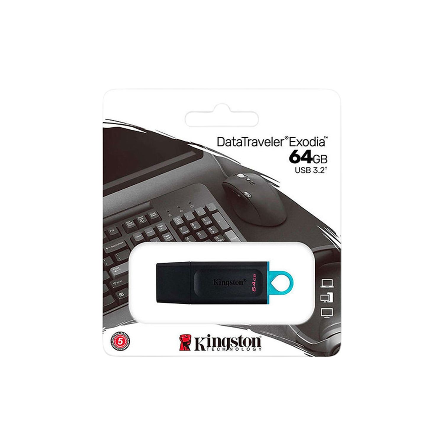 Pendrive 64GB Kingston Traveler Exodia