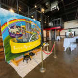 LIVE painting event entertainment professional artist Kathleen Roling Des Moines Iowa Mura
