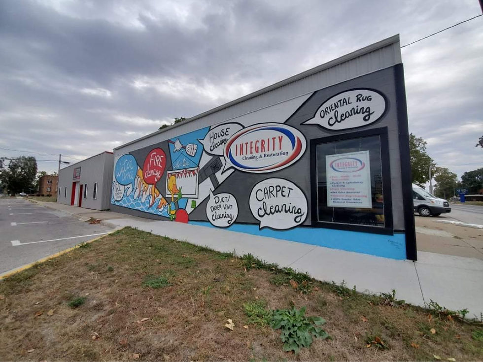 Newton, Iowa Mural Painting by Kathleen Roling