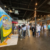 LIVE painting event entertainment professional artist Kathleen Roling Des Moines Iowa Mura