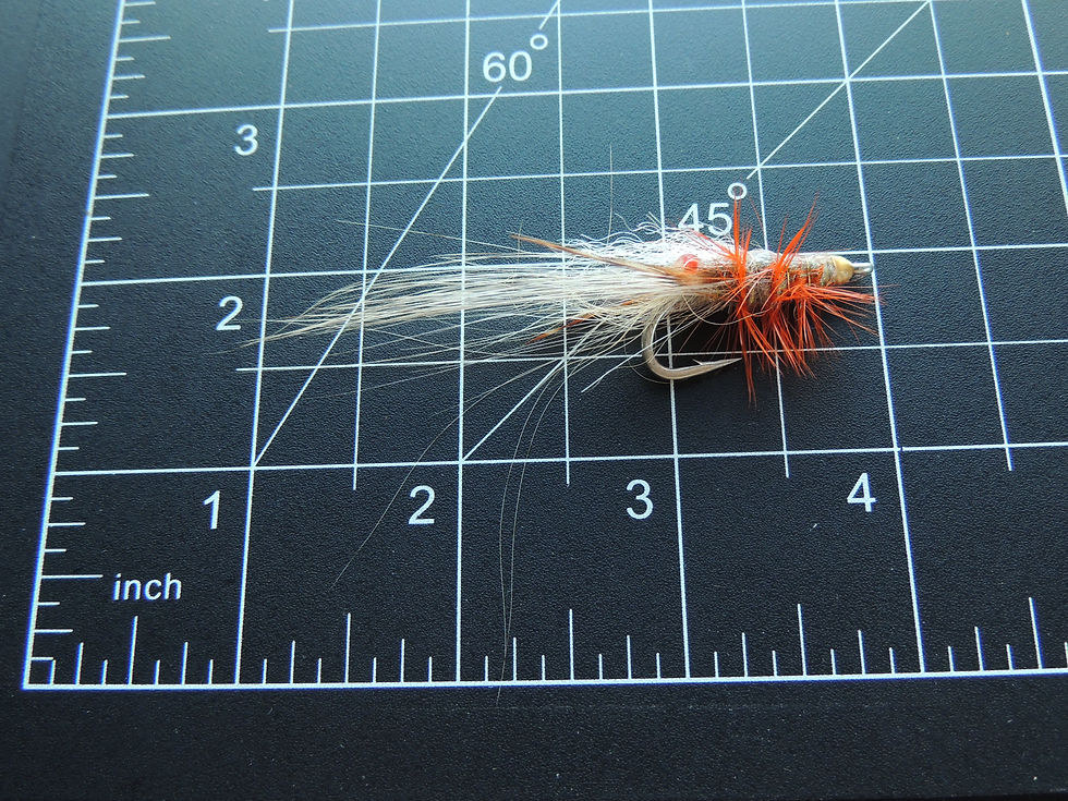 Thumbnail: H0020 Shrimp Pattergriesn Gama SL11-3H Hook Papio Fly GT Barra