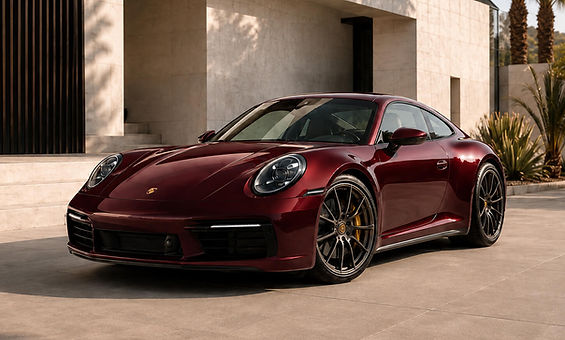 Gloss Color PPF finish on red Porsche