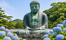 Great Buddha Kamakura Hydrangeas.jpg
