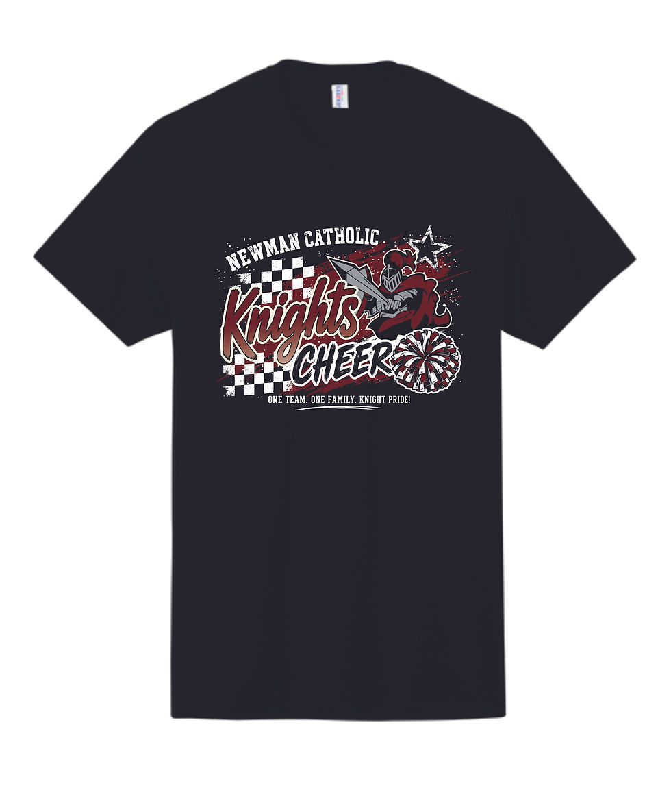 Thumbnail: Newman Cheer Tshirt 2026 - Unisex Dri-Power 50/50 T-Shirt - 29MR