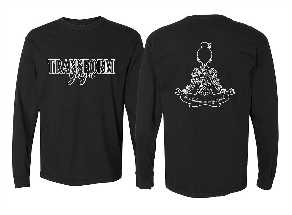Thumbnail: Transform Yoga - Unisex Garment-Dyed Heavyweight Long Sleeve T-Shirt - 6014