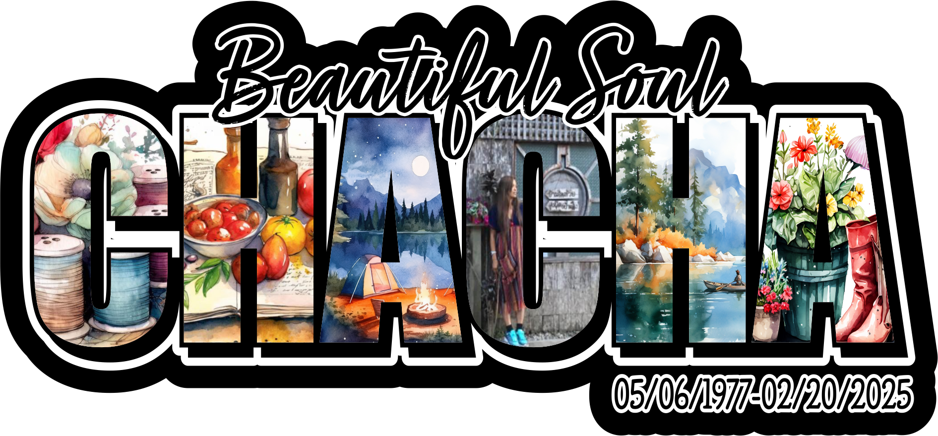 CHACHA beautiful soul- sticker