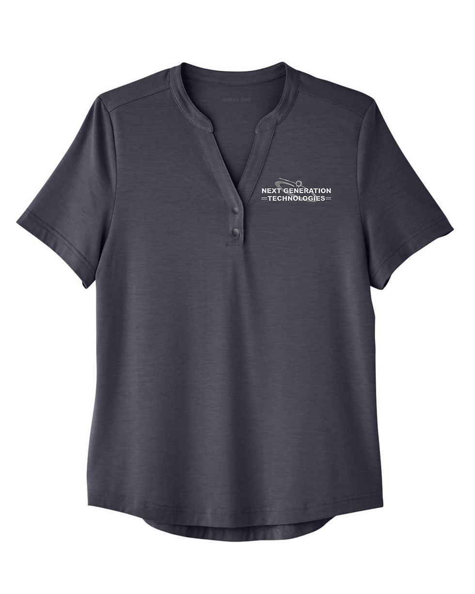 Thumbnail: Women's JAQ Snap-Up Stretch Performance Polo-NE100W