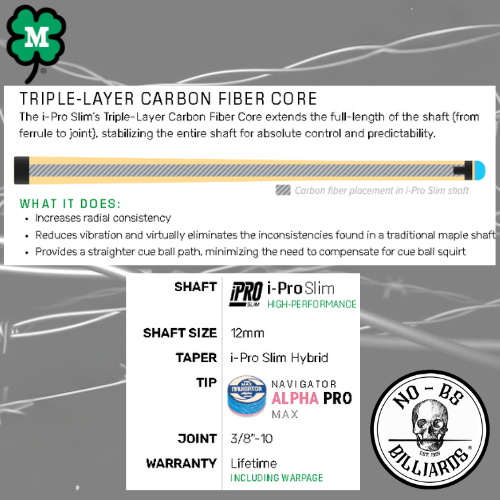 Thumbnail: McDermott Select Series Pro Slim Pool Cue - SL12 - 19oz