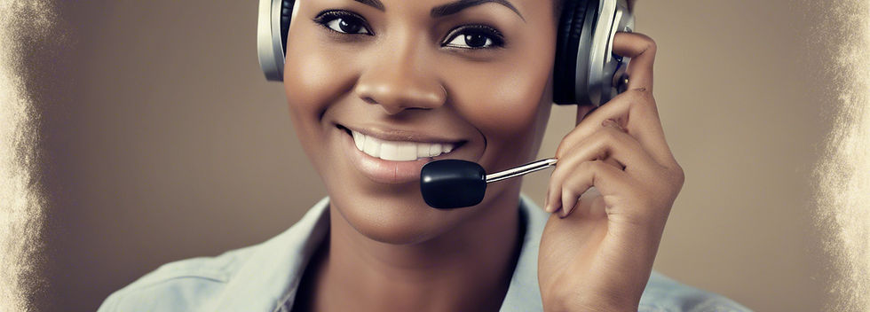 customer service african american woman.