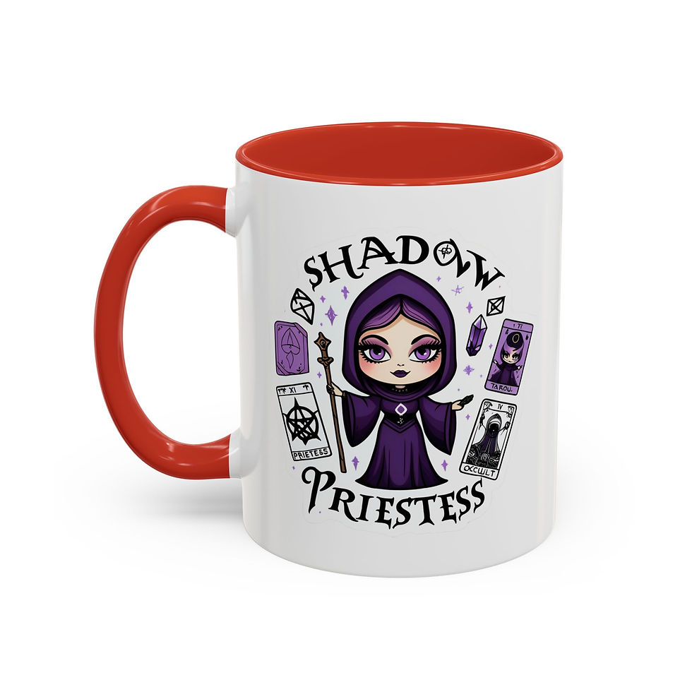 Thumbnail: Magical Shadow Priestess Coffee Mug, Witchcraft Mug for Witches