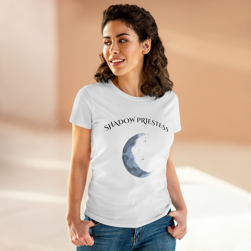 Thumbnail: Shadow Priestess Tee - Mystic Moon Design