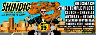 GODSMACK, STONE TEMPLE PILOTS, ANTHRAX, CLUTCH Set For THE SHINDIG MUSIC FESTIVAL
Posted by Blabberm