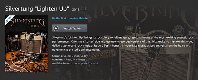 Silvertung Lighten Up DVD on Amazon.com