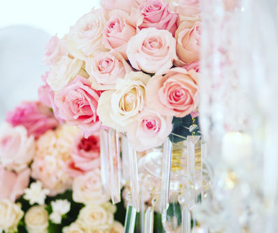 Light pink roses Centerpiece