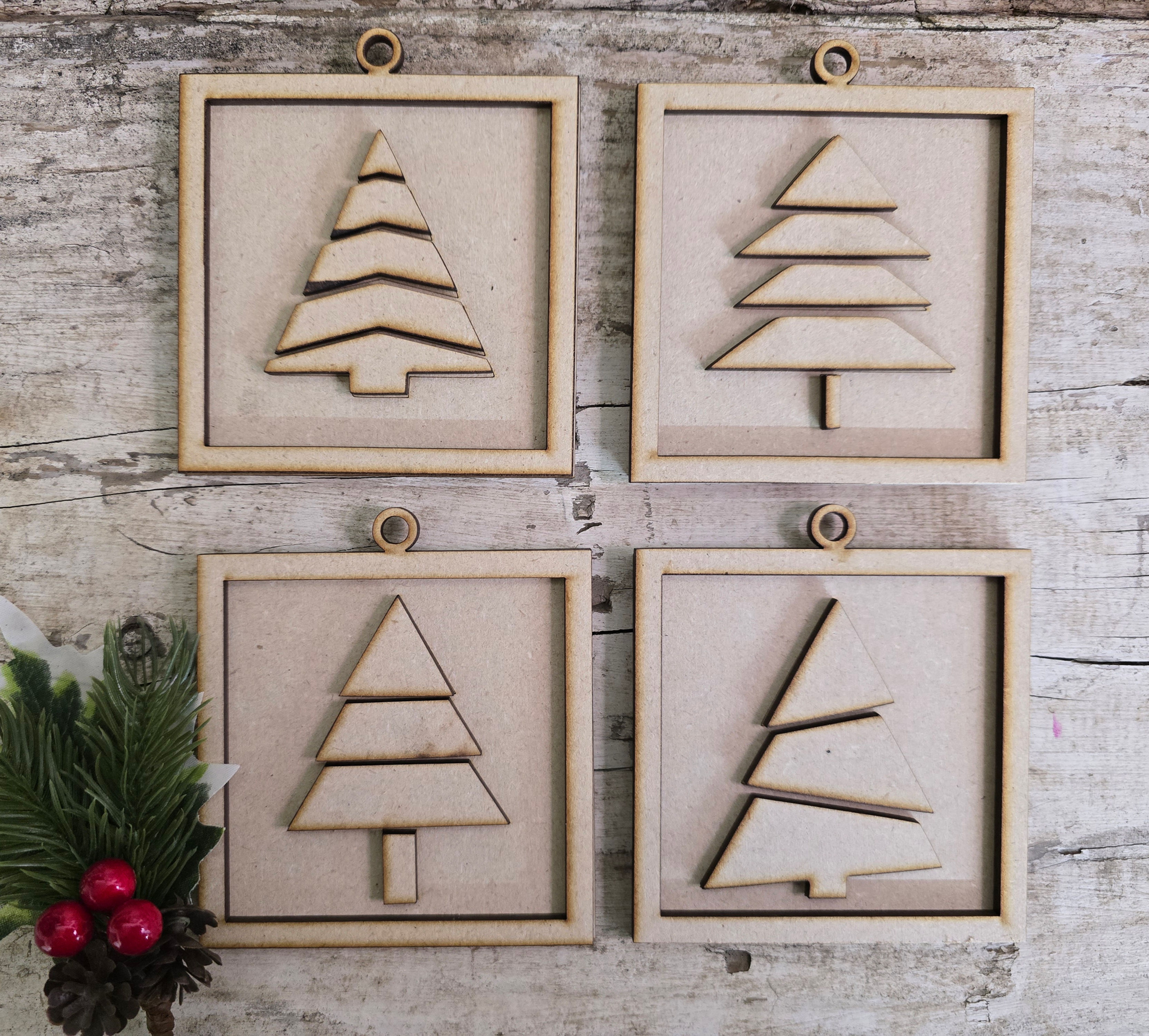 Four Pines Ornament Set