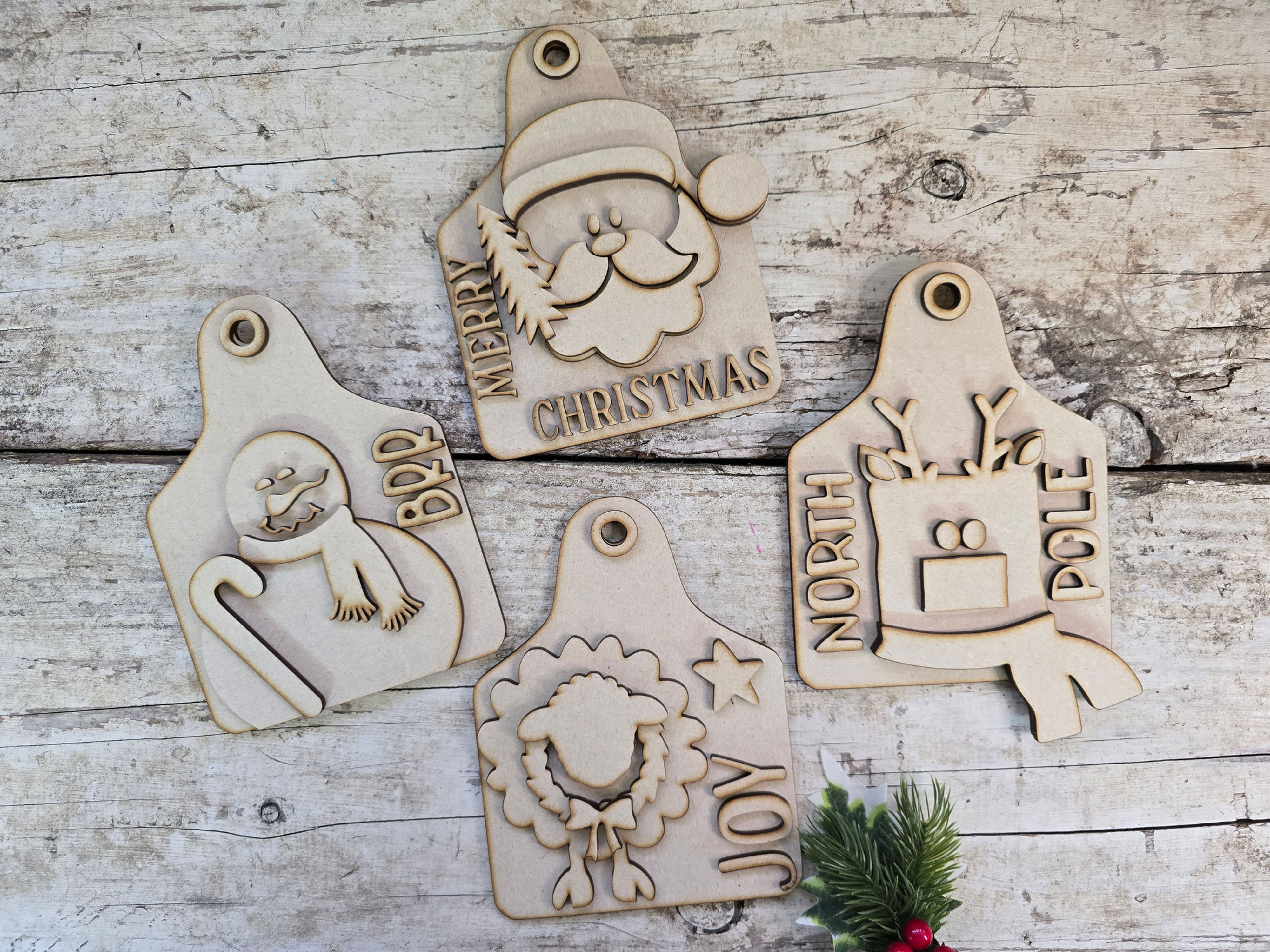 Christmas Board Cuties Ornament Set