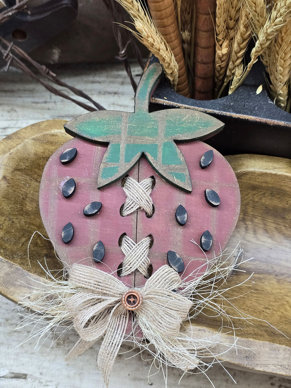 Thumbnail: Strawberry Stitch Fruit - DIY Wood Kit