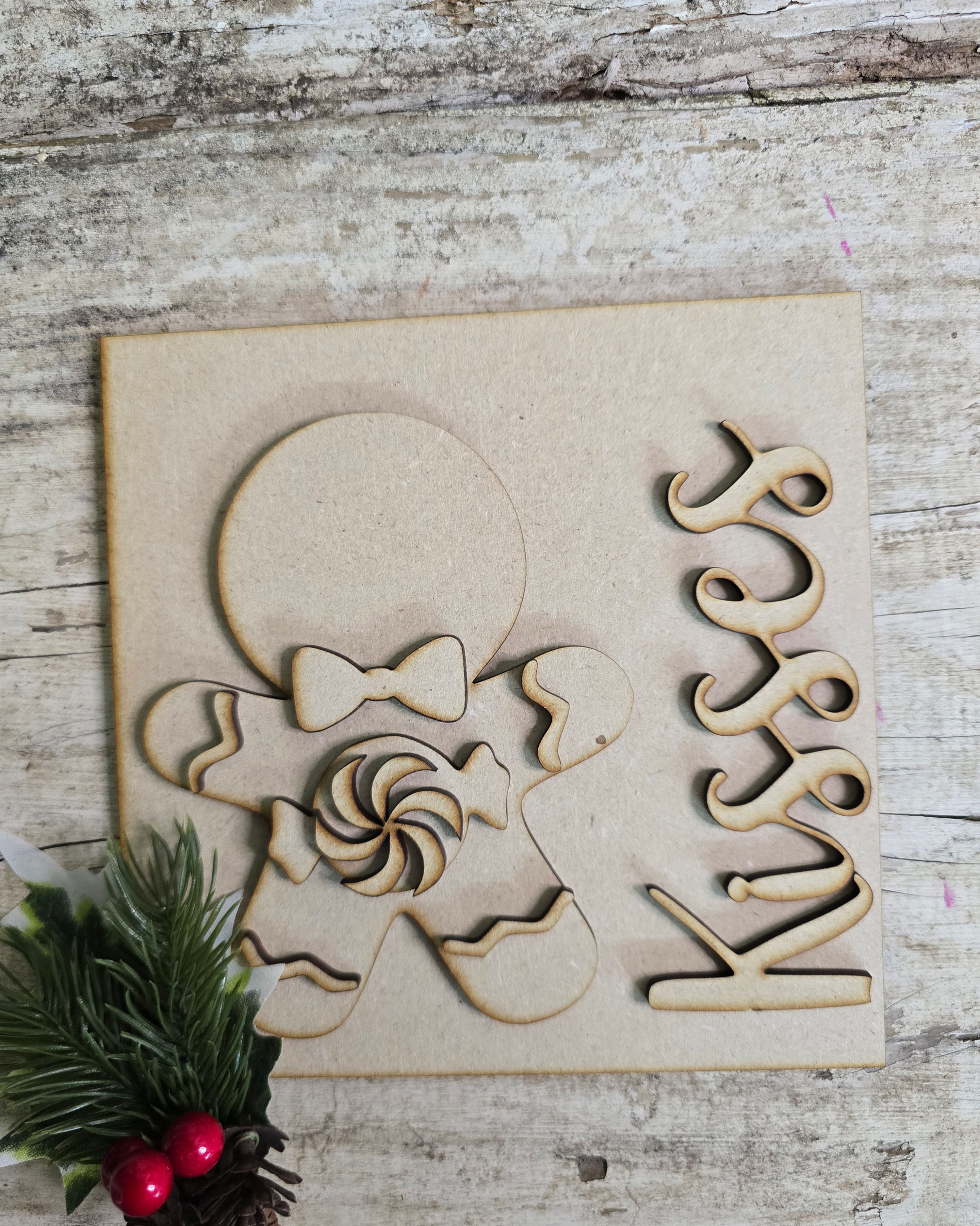 Peppermint Kisses Insert for Cutting Board Interchangeable Frame