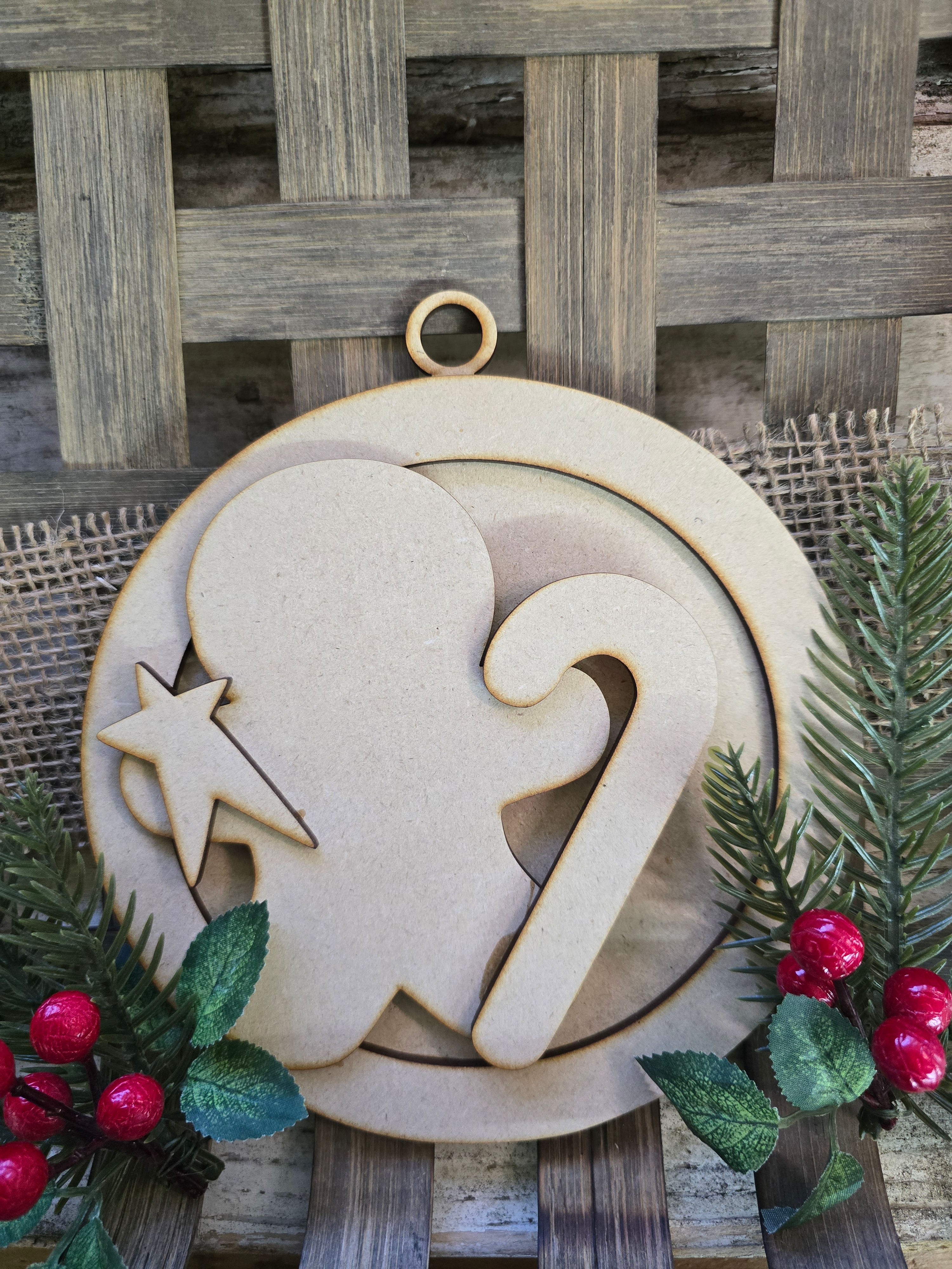 Sugar & Stars Gingerbread Ornament – SVG • PNG • PDF Pattern Bundle